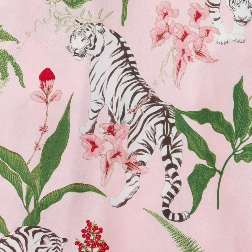 Source Unknown Pink Jungle Print Pajama Set - Picture 6 of 6